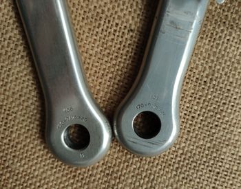 Used galli Criterium 52/43 Double Chainring Crankset 144BCD 170mm 1985 bike — image 6 of 6