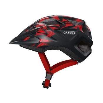 ABUS, Casco Mountz bambino nero/arancione fluo