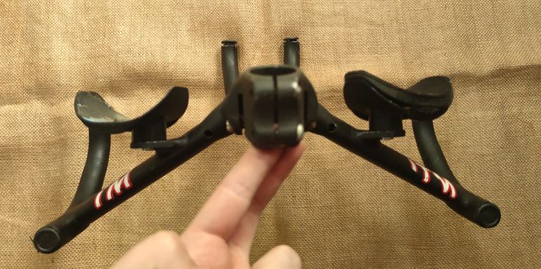 Used ITM Dual CX2 AH Aerobars TT Chrono Handlebars 37cm 2004 bike — image 9 of 10