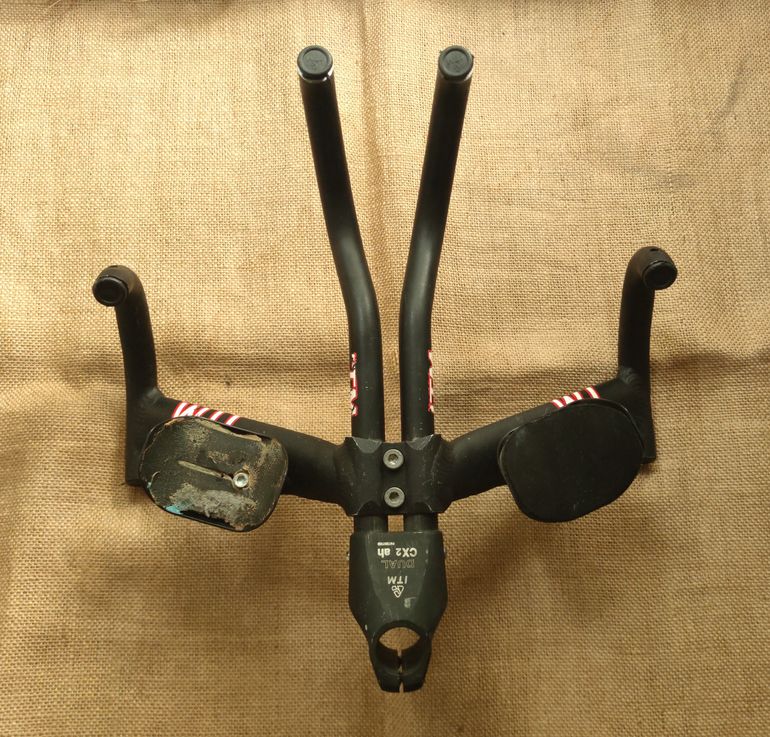 Used ITM Dual CX2 AH Aerobars TT Chrono Handlebars 37cm 2004 bike — image 2 of 10