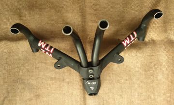 ITM Dual CX2 AH Aerobars TT Chrono Handlebars 37cm 2004 Cockpit usato