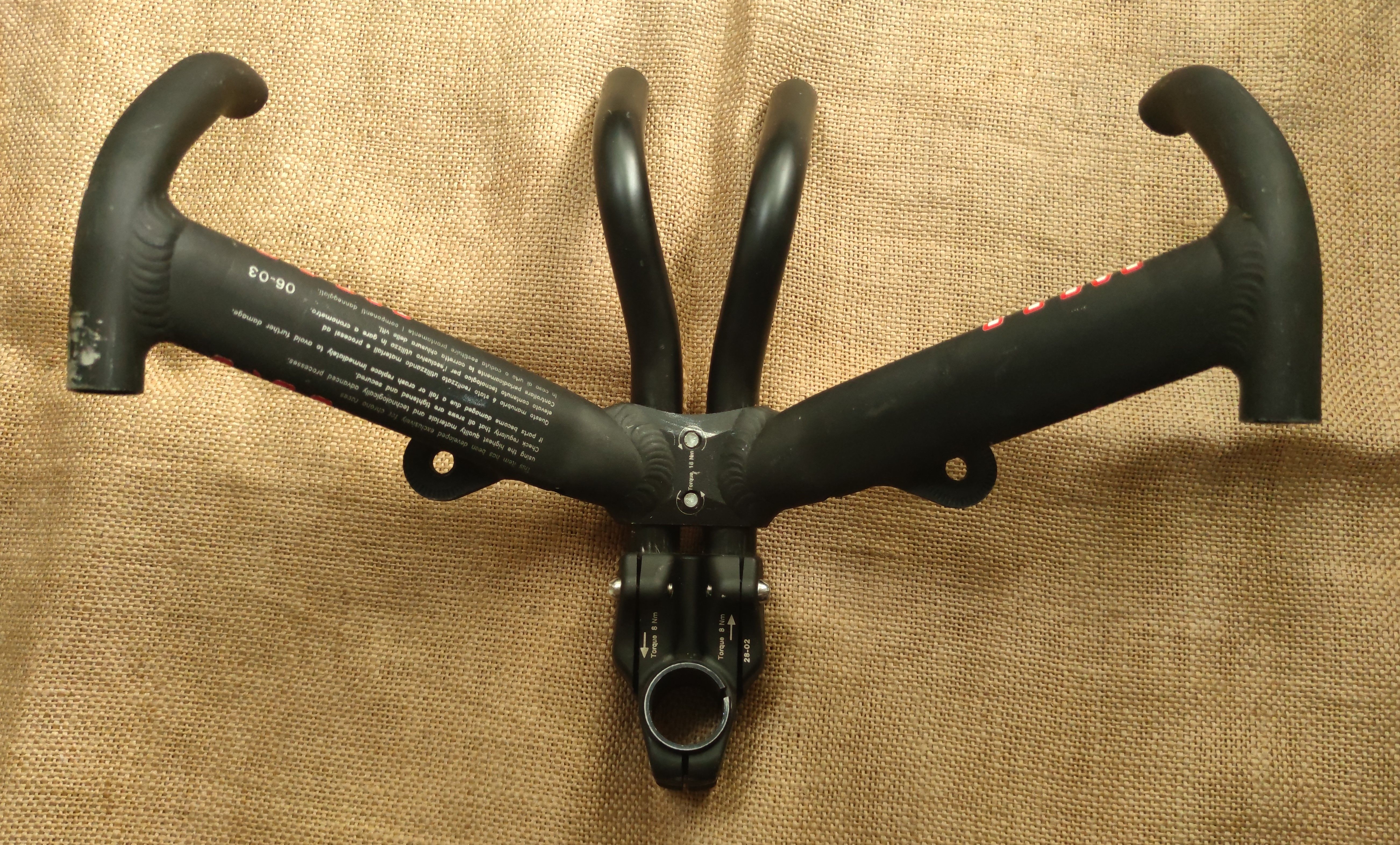 ITM Dual CX2 AH Aerobars TT Chrono Handlebars 37cm 2004
