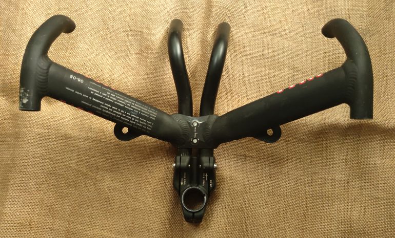 Used ITM Dual CX2 AH Aerobars TT Chrono Handlebars 37cm 2004 bike — image 3 of 9