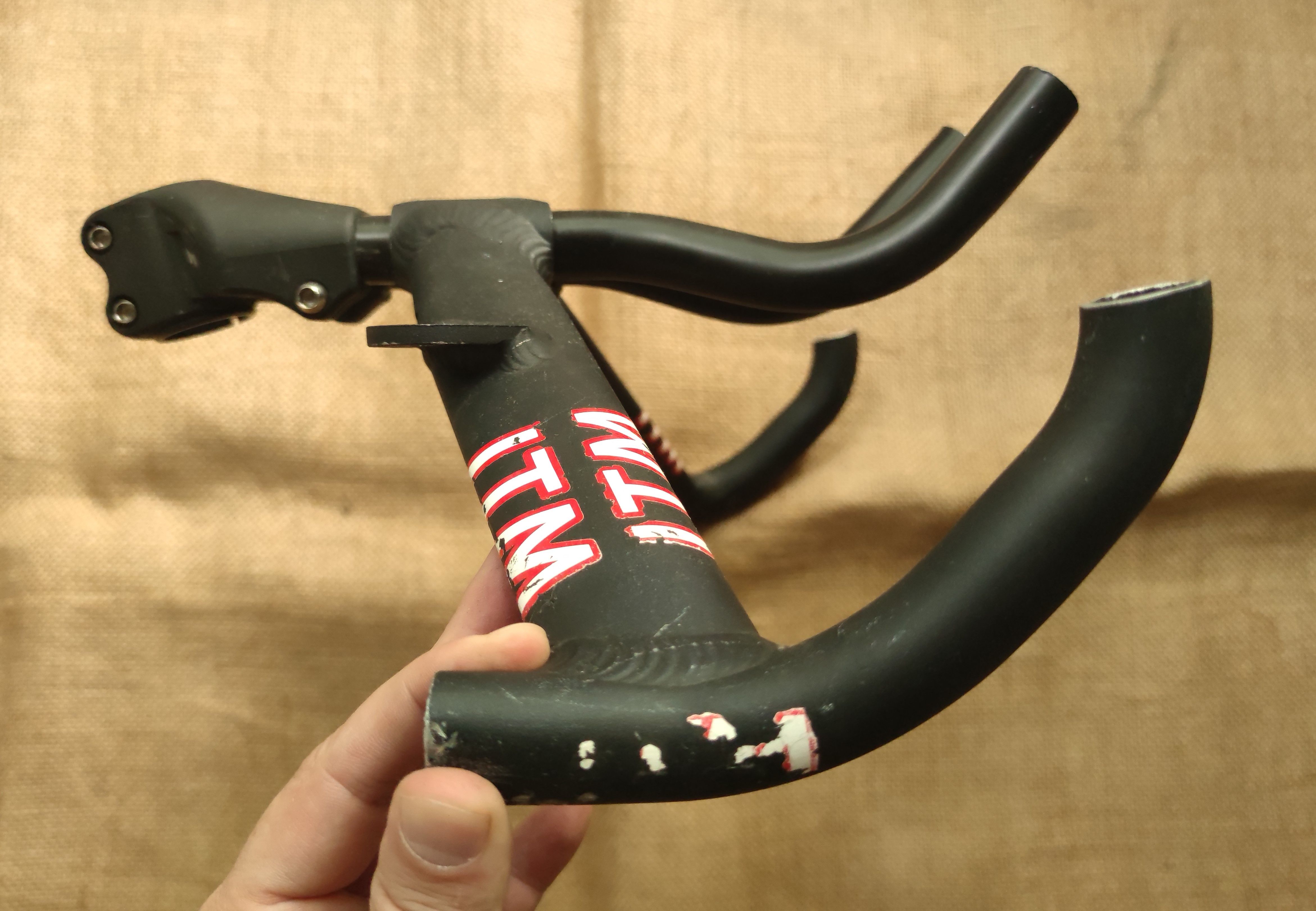 ITM DUAL AERO TTバー ITM Dual Aero Handlebars TT Time Trial Tri handle bars retro