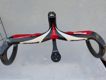 Used Fsa Plasma Integrated Compact Carbon Stem/Handlebar 420mm bar 110mm stem bike — image 2 of 5