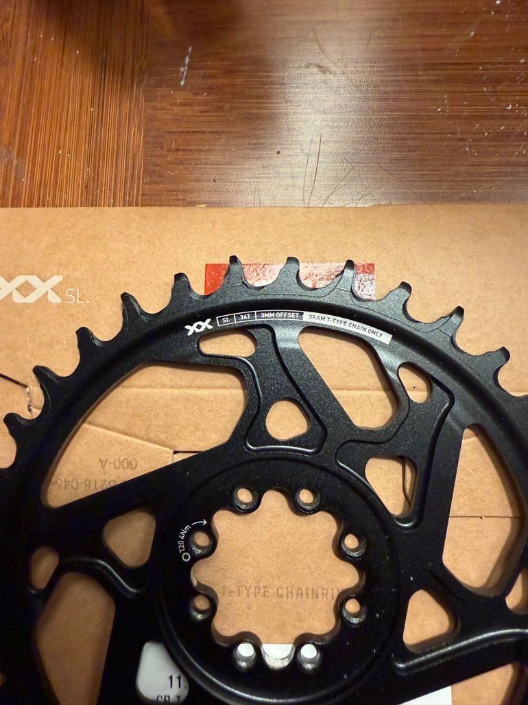 Used Sram Front chainring  XX SL Eagle 34 tooth new in box 2025 bike — image 2 of 5