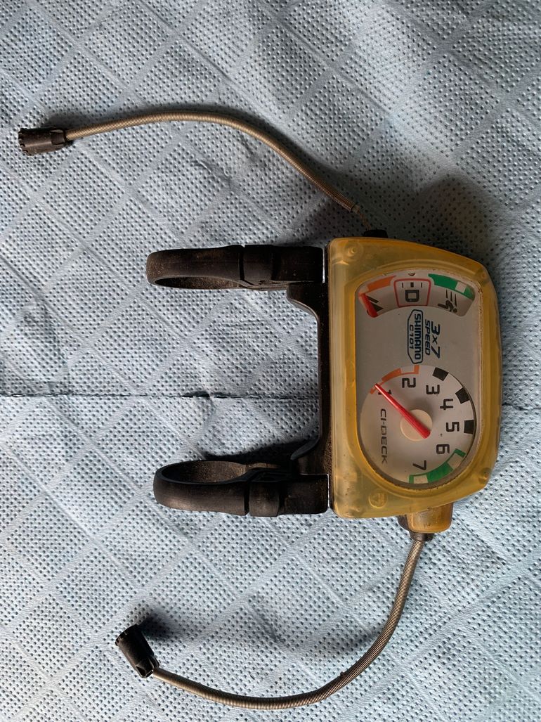 Used Shimano SL-RS36 Revoshift 3x7 Shifters with CI-DECK Indicator bike — image 1 of 5