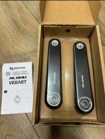 Brugt Rotor ALDHU CARBON CRANK ARMS 172.5mm 2024 Drivetrain & Pedals