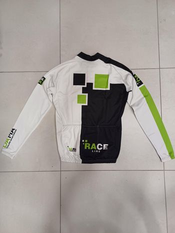Dama, MAGLIA INVERNALE LEGGERA  RACE LINE WHITE/GREEN L - DMRL18-L