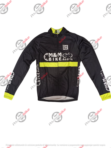 Gebrauchtes Dama MAGLIA INVERNALE LEGGERA M&M BIKE ADRIA BLACK/YELLOW S - DMMM16-S 2022 Cycling Clothing