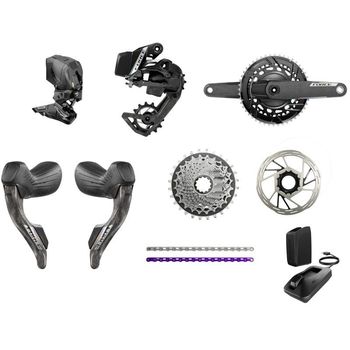Sram, Force AXS E1 2x12-speed Crankset with Powermeter