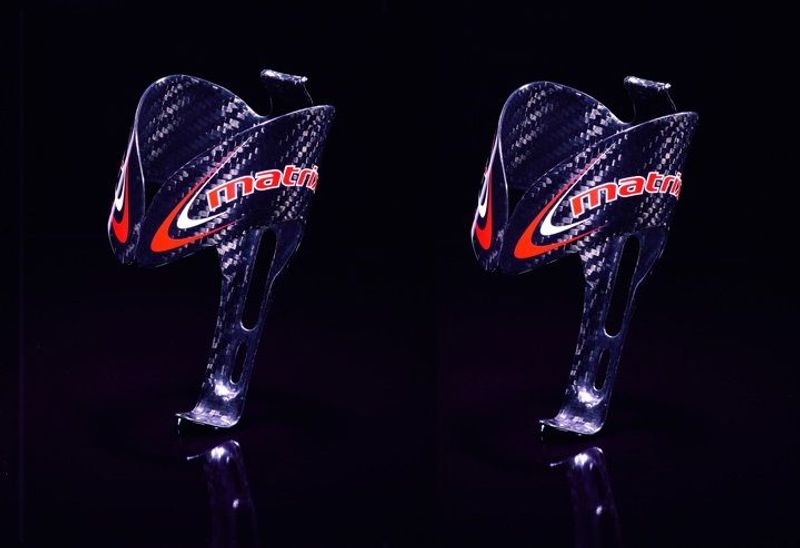 Gebrauchtes Matrix CARBON RED BOTTLE CAGE SET 2 PCS Cycling Accessories