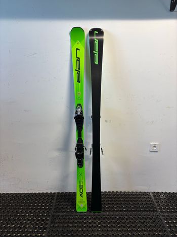 Used Elan Ace SLX ski + emx 12 GW bindings 2025 bike