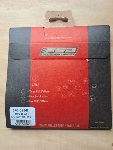 Fsa Corona Super Type Campagnolo 11s 34t BCD 110mm bike d'occasion — image 2 sur 4
