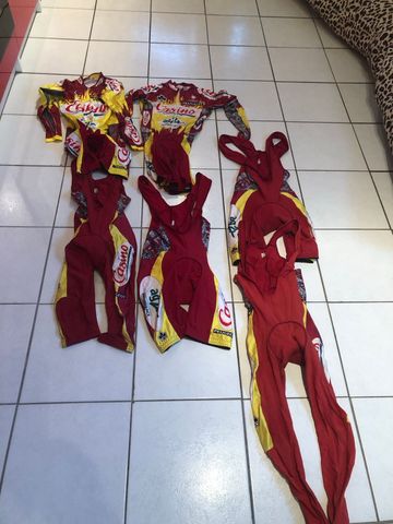 Tweedehands Nalini lot de vêtements équipe Casino de la grande époque 1998 Cycling Clothing