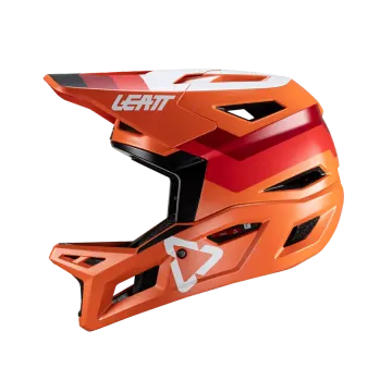 Brugt LEATT Casco LEAT MTB Gravity 4.0 INTEGRALE ARANCIO 2025 bike — billede 2 af 5