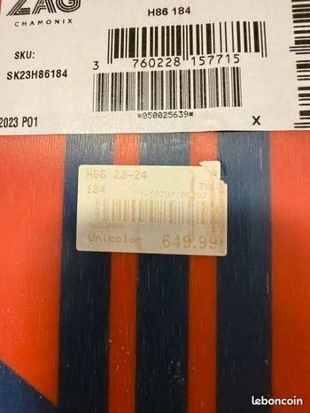 Used zag Harfang 86 184cm bike — image 2 of 3