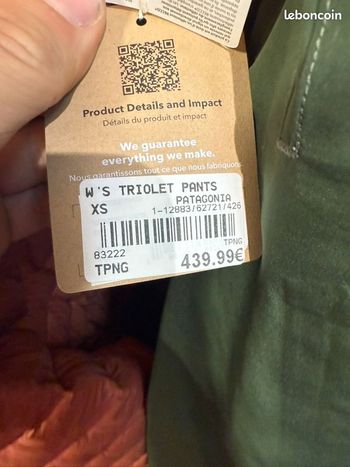 Used Patagonia w's Triolet Pants bike — image 3 of 3