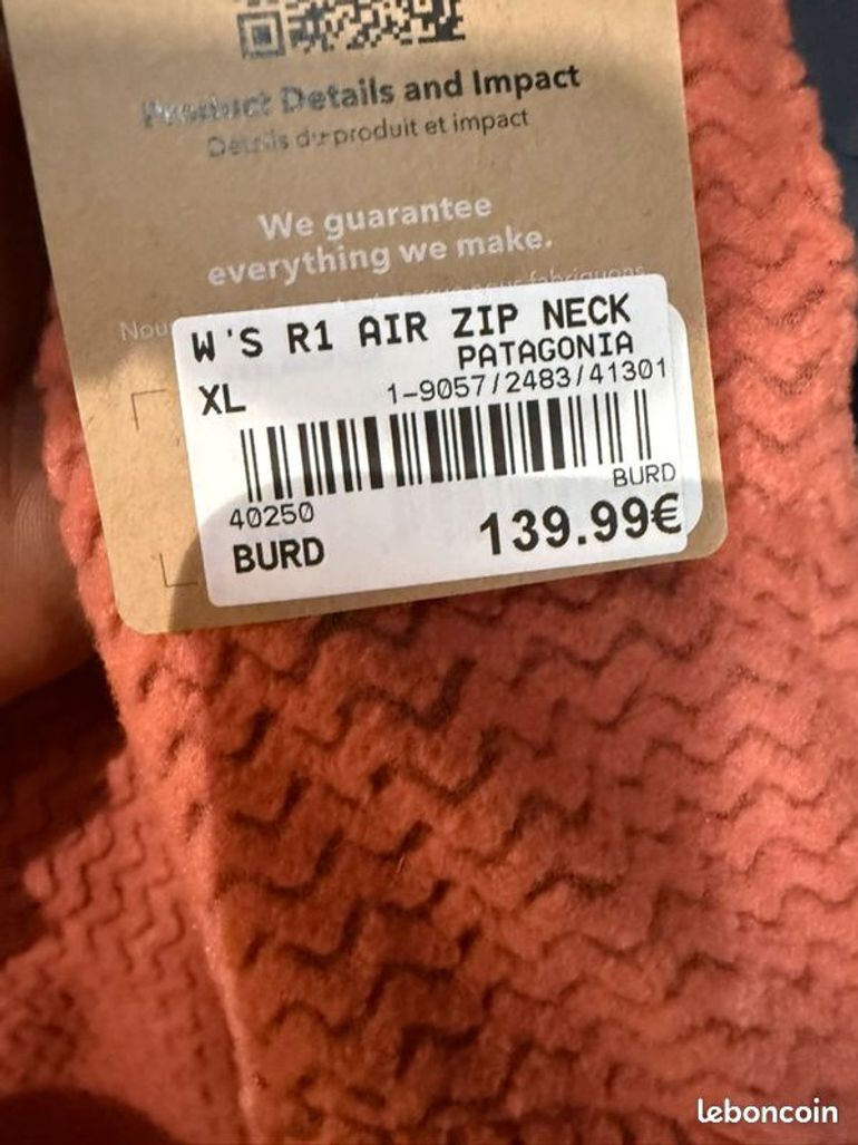 Used Patagonia R1® Air Zip-Neck bike — image 3 of 3