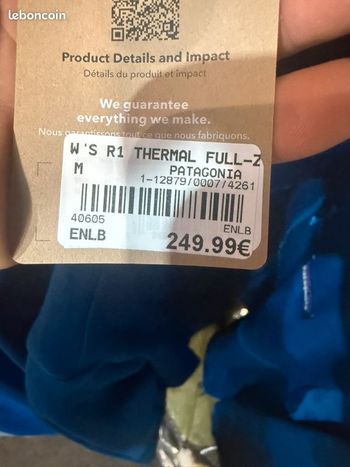 Used Patagonia R1 Thermal Full-Zip bike — image 3 of 3