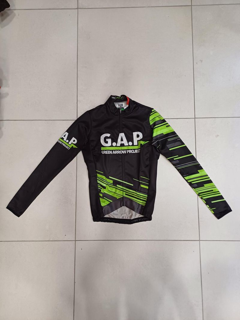 Used dama MAGLIA INVERNALE LEGGERA DAMA GAP BLACK/GREEN S - DMGAP-S 2020 Cycling Clothing