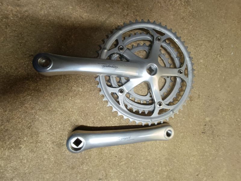 Used Campagnolo Mirage Triple Plateau Crankset Drivetrain & Pedals