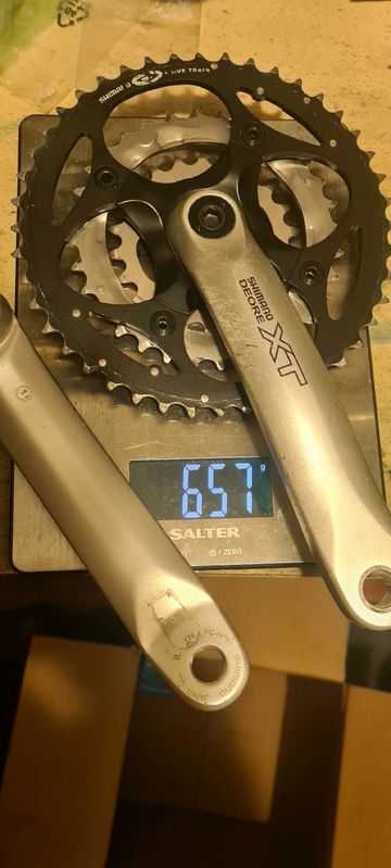 Shimano Deore XT FC-M751 1999 Drivetrain & Pedals usato