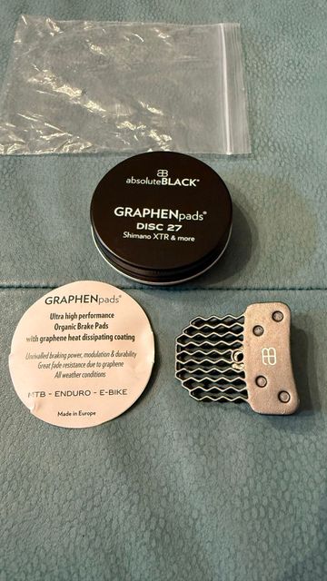 Używany 2025 AbsoluteBlack GRAPHENPADS WORLD'S BEST DISC BRAKE PADS DISC 27 bike — zdjęcie 2 z 8