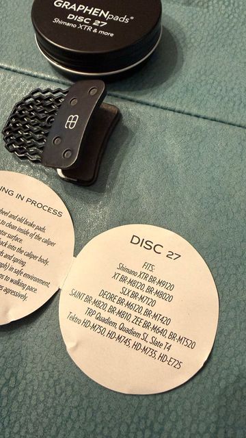 Używany 2025 AbsoluteBlack GRAPHENPADS WORLD'S BEST DISC BRAKE PADS DISC 27 bike — zdjęcie 5 z 8