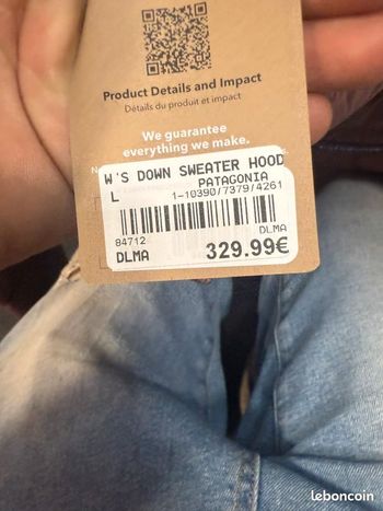 Used Patagonia Down Sweater Hoody bike — image 2 of 3