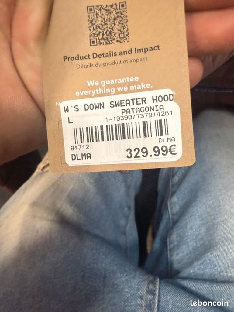 Used Patagonia Down Sweater Hoody bike — image 2 of 3