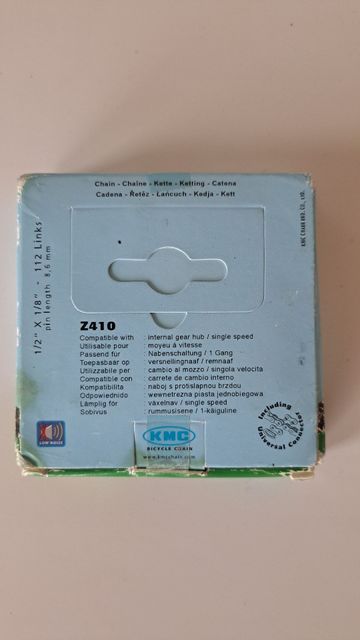 Kmc Kette 1/2 x 1/8" Z410 - Rostfreier Stahl - 112 Glieder - 1 Gang bike de segunda mano — imagen 2 de 4