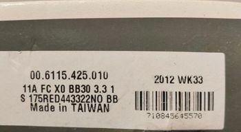 Used Sram XO 3x10 Crank 175mm BB30 44/33/23 bike — image 4 of 4