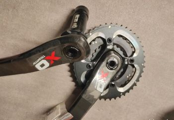 Used Sram XO 3x10 Crank 175mm BB30 44/33/23 bike — image 2 of 4