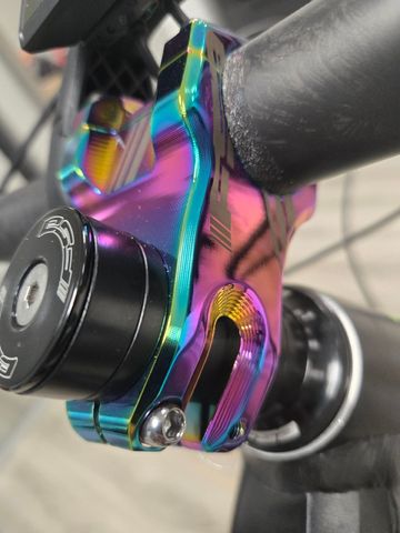 Used Fsa Gradient Team LTD Stem 35mm 0° Oil Slick bike — image 3 of 5