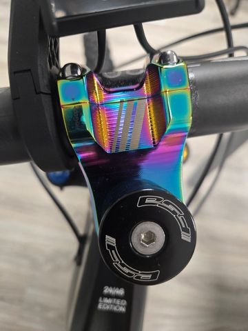 Used Fsa Gradient Team LTD Stem 35mm 0° Oil Slick bike — image 5 of 5