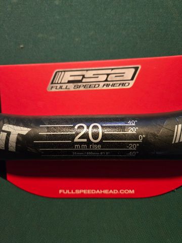 Używany 2025 FSA HB MTB GRADIENT Riser Carbon 20x800 35mm bike — zdjęcie 3 z 4