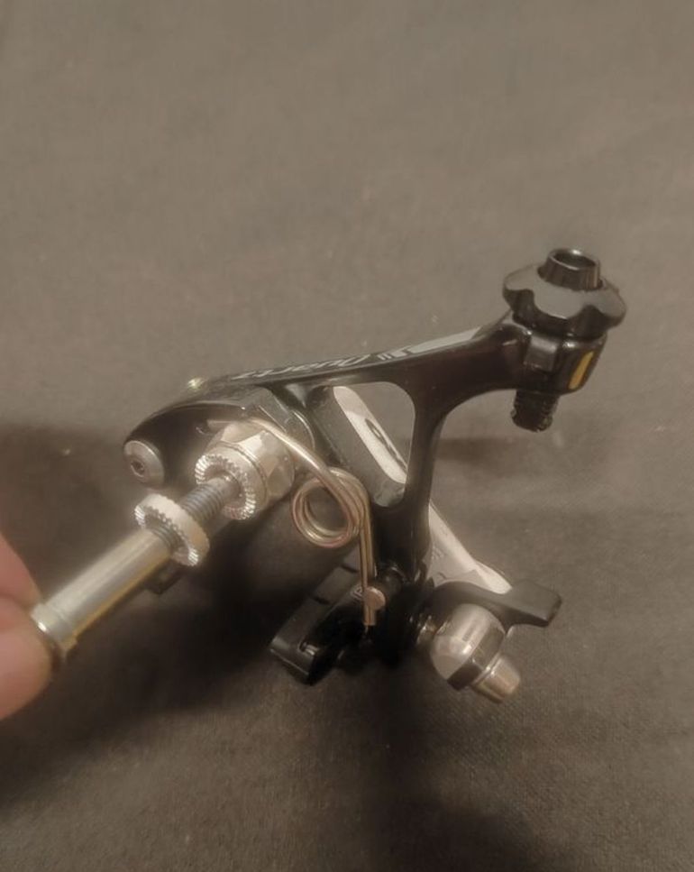 Used Tektro Quartz Road Brake Caliper Black White bike — image 3 of 3