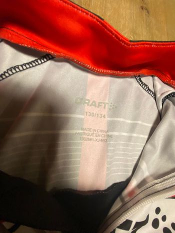 Used Craft Sportswear Craft Junior  9 ans Jersey Logo Black White-spirit bike — image 3 of 3