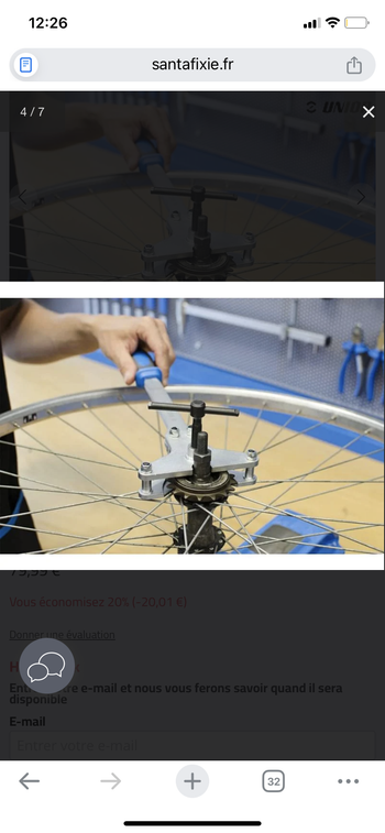 Used unior DÉMONTE ROUE LIBRE  1722/2BI UNIVERSEL bike — image 6 of 6