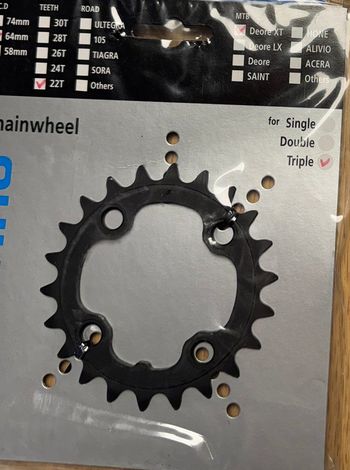 Used Shimano Chainring 22T-64mm bike — image 3 of 3