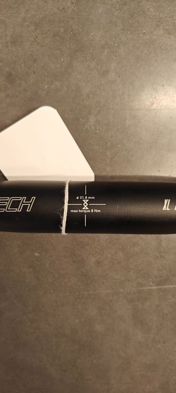 Used MICROTECH XL Alloy Compact Handlebar - Black 420 bike — image 3 of 5