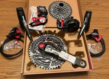 Gebrauchtes Sram Force D2 AXS Power-Meter Groupset 48/35T 2x12-Speed Groupset