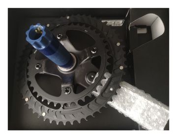 Brugt Fsa Pédalier K-FORCE ABS BB386 EVO carbone 53×39 bike — billede 2 af 4