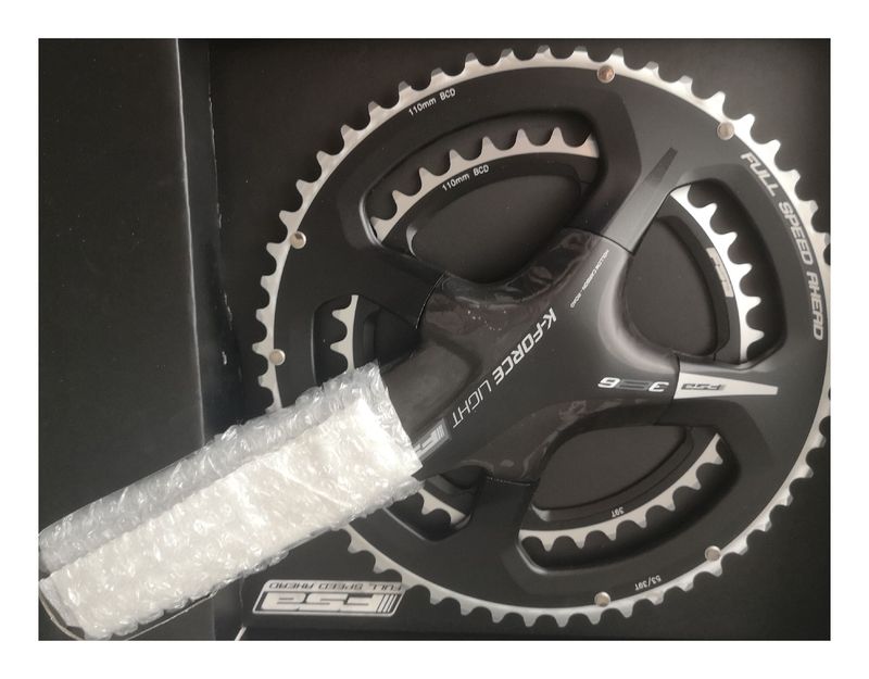 Used Fsa Pédalier K-FORCE ABS BB386 EVO carbone 53×39 Drivetrain & Pedals