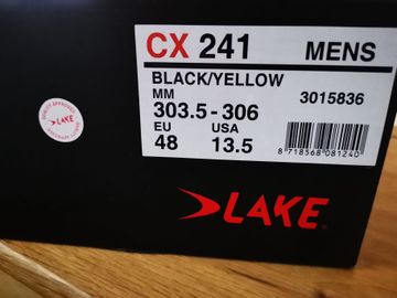 Brugt Lake CX241 Size 48 Carbon schwarz/gelb bike — billede 3 af 8