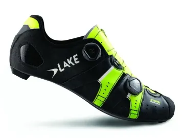 Lake CX241 Size 48 Carbon schwarz/gelb Cycling Shoes d'occasion