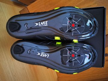 Brugt Lake CX241 Size 48 Carbon schwarz/gelb bike — billede 6 af 8
