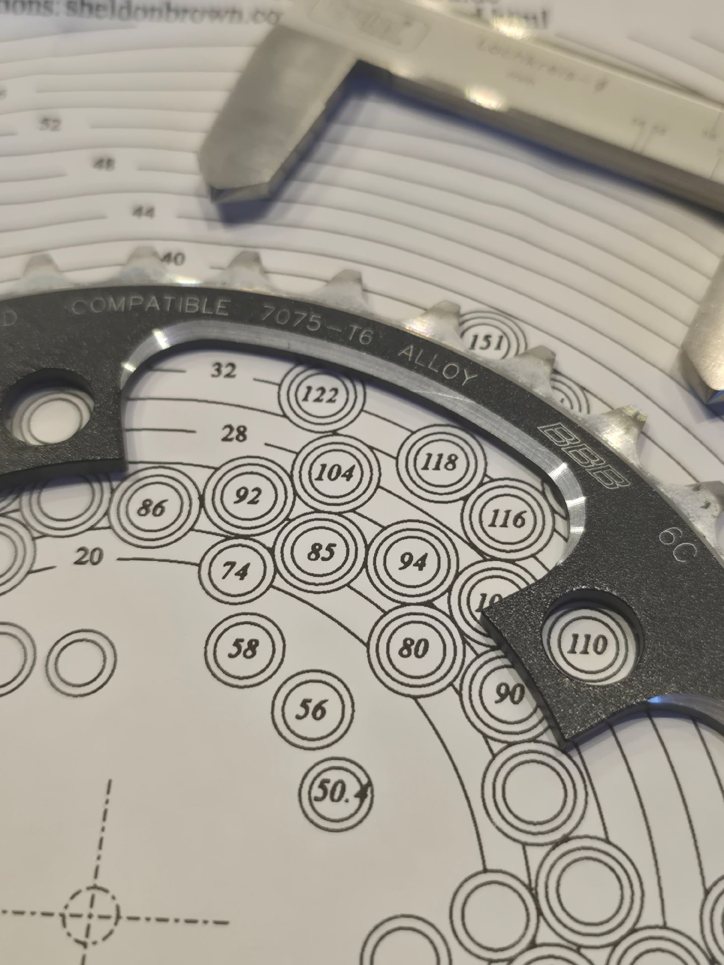 1998 BBB CNC 38t 110mm Chainring