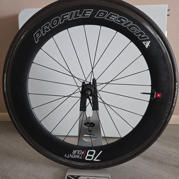 Used Profile Design 78/TwentyFour Full Carbon Tubular Wheels bike